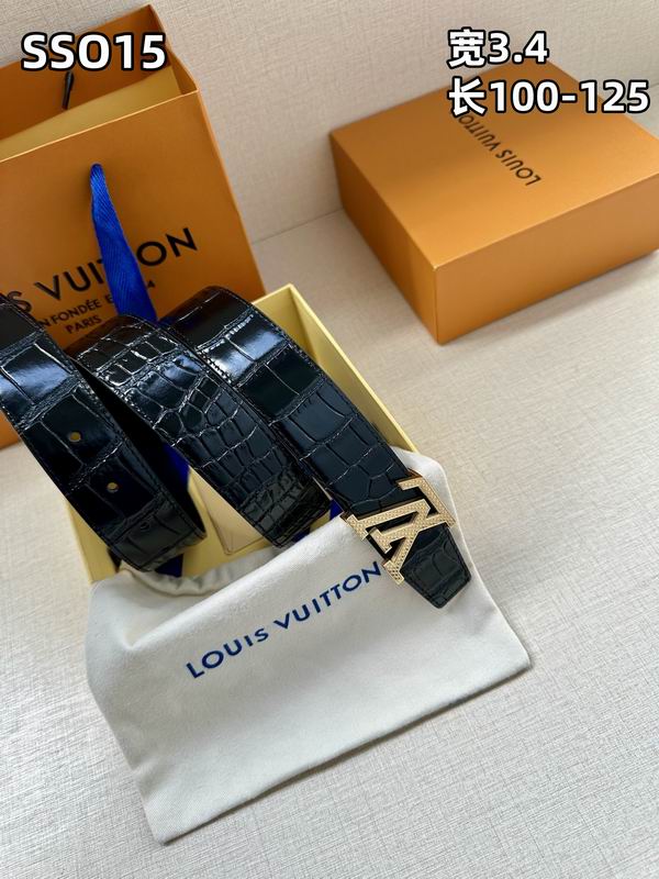LV belt 34mmX100-125cm 8L07